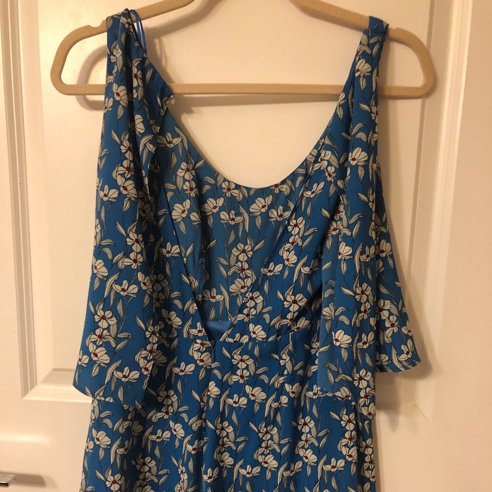 Blue Flowered Romper - image 1